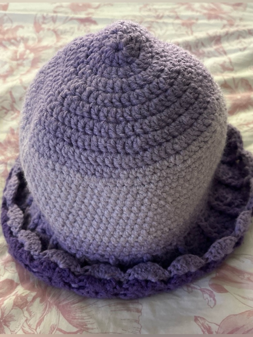 Hand-Crocheted Lavender Bucket Hat